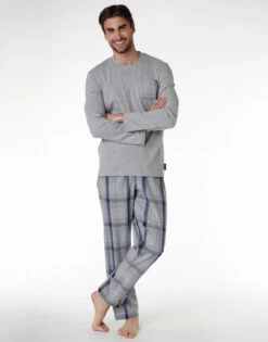 Pyjama Homme En Jersey De Coton, Gris Chiné 9 Pyjama Homme En Jersey De Coton, Gris Chiné -Offres DIM Boutique D0CSQPS A9B 01
