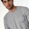 Pyjama Homme En Jersey De Coton, Gris Chiné
