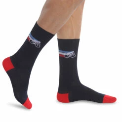Chaussettes Homme En Coton Bleu à Motif Tour De France Monsieur Dim