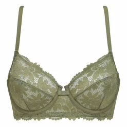Soutien-gorge Emboitant Armatures En Dentelle Fleurie Kaki Daily Glam -Offres DIM Boutique D0CU8C1 2KZ 05