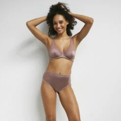 Soutien-gorge Emboitant En Tulle Et Satin Grain De Poivre Glowy Story -Offres DIM Boutique D0CUDC1 APQ 03