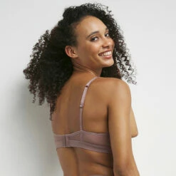 Soutien-gorge Ampliforme Sans Armatures Tulle Satin Poivre Glowy Story -Offres DIM Boutique D0CUEC1 APQ 02