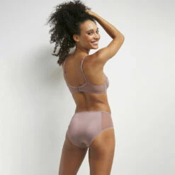 Culotte Taille Haute En Tulle Et Satin Grain De Poivre Glowy Story -Offres DIM Boutique D0CUFC1 APQ 04