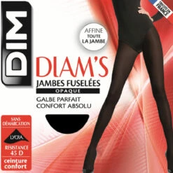 Collant Noir Diam's Jambes Fuselées 45D -Offres DIM Boutique D1252E1 0HZ 06