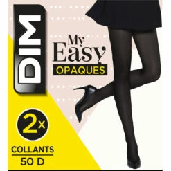 Lot De 2 Collants Opaques Noirs DIM My Easy 12 Lot De 2 Collants Opaques Noirs DIM My Easy -Offres DIM Boutique D1442M2 0HZ 06