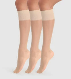 Lot De 3 Mi-bas Transparents Capri Beauty Resist 20D