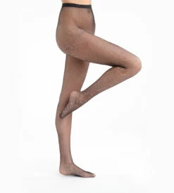 Collant Noir Résille 73D Madame So Fashion