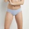 Culotte Femme En Microfibre Bleu Lin Body Touch Dim