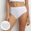 Lot De 2 Slips Blancs Femme Pur Coton Taille Haute 2 Lot De 2 Slips Blancs Femme Pur Coton Taille Haute -Offres DIM Boutique D34732E 0HY 01