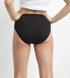 Lot De 2 Slips Noirs Femme Pur Coton Taille Haute -Offres DIM Boutique D34732E 0HZ 02
