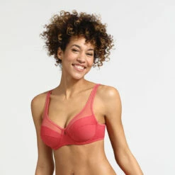 Soutien-gorge Emboitant Avec Armatures Rose Gourmand Generous Dim