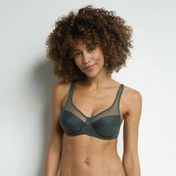 Soutien-gorge Emboitant Avec Armatures Vert-gris Generous Dim