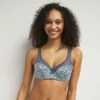 Soutien-gorge Emboitant à Armatures Imprimé Zèbre Bleu Generous Dim 2 Soutien-gorge Emboitant à Armatures Imprimé Zèbre Bleu Generous Dim -Offres DIM Boutique D39831B AKZ 01