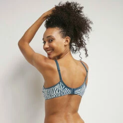Soutien-gorge Emboitant à Armatures Imprimé Zèbre Bleu Generous Dim -Offres DIM Boutique D39831B AKZ 02