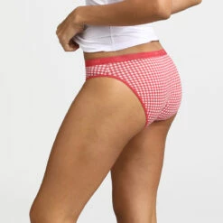 Lot De 3 Culottes En Coton Stretch Imprimé Vichy Les Pockets De Dim -Offres DIM Boutique D4C17P3 9TQ 02