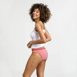 Lot De 3 Culottes En Coton Stretch Imprimé Vichy Les Pockets De Dim -Offres DIM Boutique D4C17P3 9TQ 04