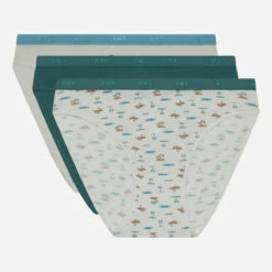 Lot De 3 Culottes En Coton Stretch Sable Motifs Balnéaire Les Pockets -Offres DIM Boutique D4C17P3 AL4 05