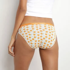 Lot De 5 Slips Femme Coton Stretch Motifs Fruits Ivoire Les Pockets -Offres DIM Boutique D4C17P5 AAX 02