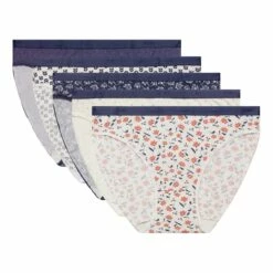 Lot De 5 Culottes Femme Coton Stretch Fleurs Et Pois Bleu Les Pockets 12 Lot De 5 Culottes Femme Coton Stretch Fleurs Et Pois Bleu Les Pockets -Offres DIM Boutique D4C17P5 AHY 05