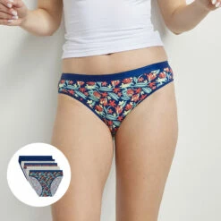 Lot De 5 Culottes En Coton Multicolore Motifs Foulard Les Pockets