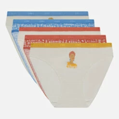 Lot De 5 Culottes Coton Beige Motifs Féministes Camille H Les Pockets 13 Lot De 5 Culottes Coton Beige Motifs Féministes Camille H Les Pockets -Offres DIM Boutique D4C17P5 ALC 05