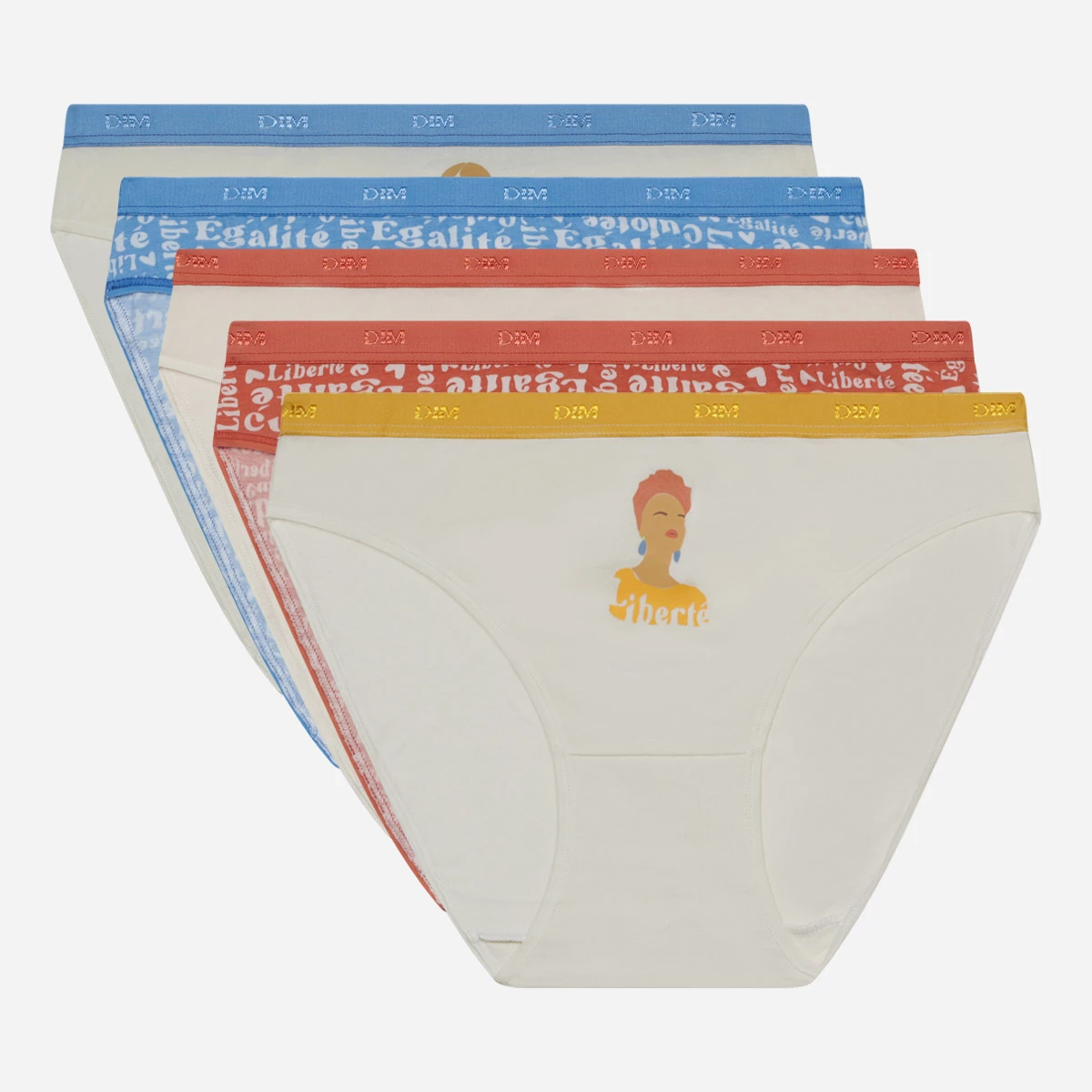 Lot De 5 Culottes Coton Beige Motifs Féministes Camille H Les Pockets 8 Lot De 5 Culottes Coton Beige Motifs Féministes Camille H Les Pockets – Image 6