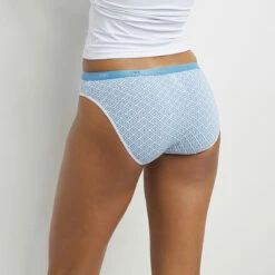 Lot De 5 Culottes En Coton Bleu Motifs Géométriques Les Pockets -Offres DIM Boutique D4C17P5 ALD 02