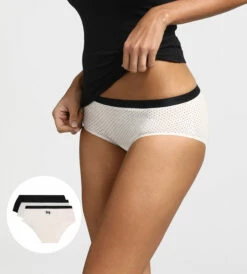 Lot De 3 Boxers Nœud Noir En Coton Les Pockets 9 Lot De 3 Boxers Nœud Noir En Coton Les Pockets -Offres DIM Boutique D4C20P3 4V5 01 1