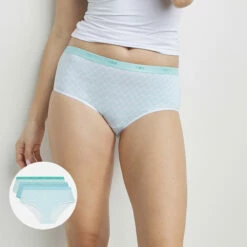 Lot De 3 Shorties En Coton Turquoise Motifs Géométriques Les Pockets