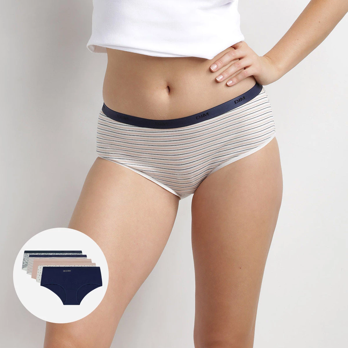 Lot De 5 Boxers Femme En Coton Stretch à Motifs Poetiques Les Pockets 4 Lot De 5 Boxers Femme En Coton Stretch à Motifs Poetiques Les Pockets – Image 2