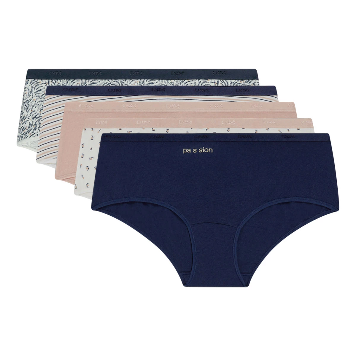Lot De 5 Boxers Femme En Coton Stretch à Motifs Poetiques Les Pockets 8 Lot De 5 Boxers Femme En Coton Stretch à Motifs Poetiques Les Pockets – Image 6