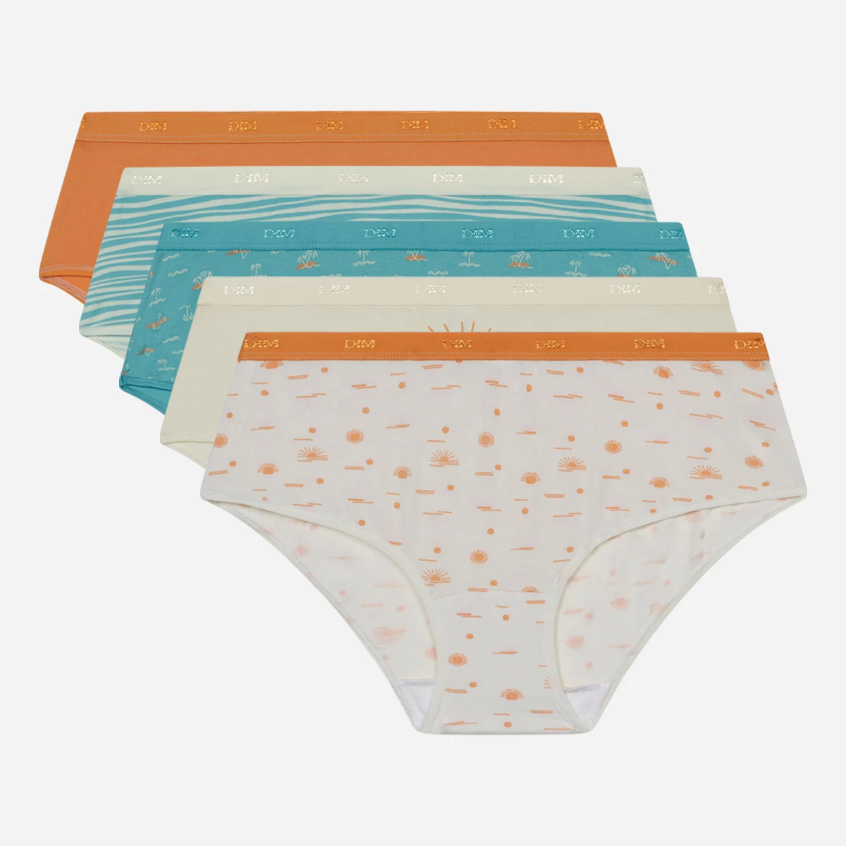 Lot De 5 Shorties En Coton Beige Sable Motifs Balnéaires Les Pockets 8 Lot De 5 Shorties En Coton Beige Sable Motifs Balnéaires Les Pockets – Image 6