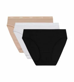 Lot De 3 Slips Blanc/peau/noir Les Pockets Coton 11 Lot De 3 Slips Blanc/peau/noir Les Pockets Coton -Offres DIM Boutique D4H00P3 8EN 05