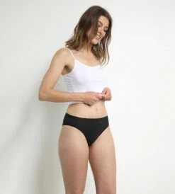 Lot De 3 Slips Noir/blanc/gris Les Pockets Coton -Offres DIM Boutique D4H00P3 8EO 03