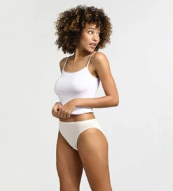 Lot De 3 Slips Peau/rose/nacre Les Pockets Coton -Offres DIM Boutique D4H00P3 8EP 03