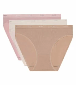 Lot De 3 Slips Peau/rose/nacre Les Pockets Coton -Offres DIM Boutique D4H00P3 8EP 05