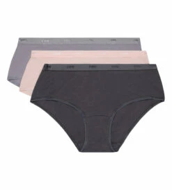 Lot De 3 Boxers Taupe, Rose Et Gris Les Pockets EcoDIM -Offres DIM Boutique D4H01P3 5MJ 05