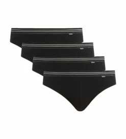 Lot De 4 Slips Noirs ECODIM Coton -Offres DIM Boutique D6577P4 0HZ 03