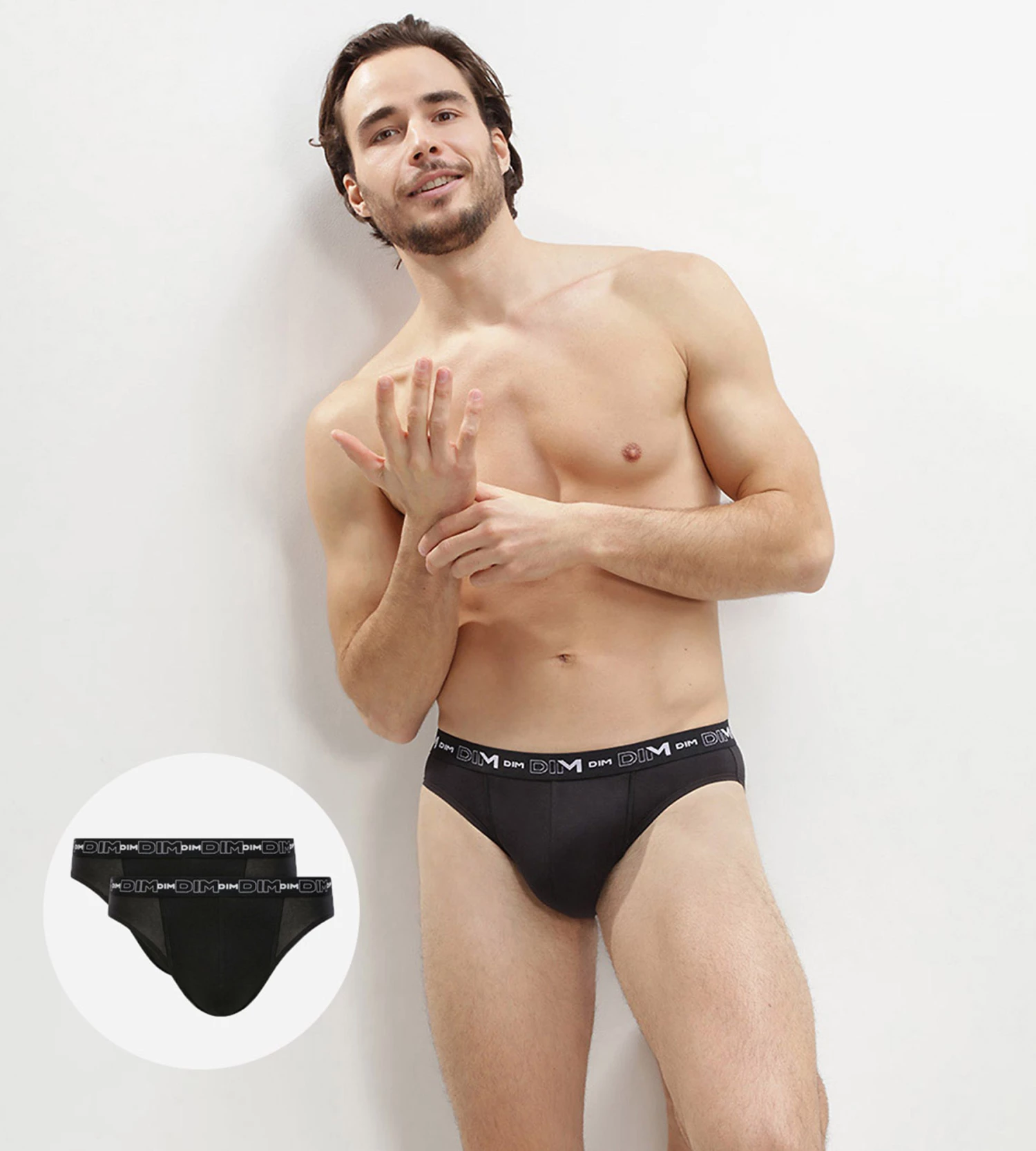 Lot De 2 Slips Noir Pour Homme Coton Stretch 3 Lot De 2 Slips Noir Pour Homme Coton Stretch