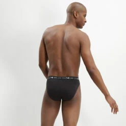 Lot De 3 Slips Noir Homme En Coton Stretch -Offres DIM Boutique D6595T3 0HZ 03
