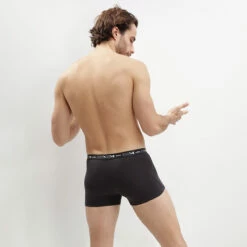 Lot De 2 Boxers Noirs Pour Homme Coton Stretch -Offres DIM Boutique D6596T2 0HZ 03