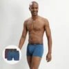 Lot De 2 Boxers Pour Homme Bleu Et Rouge Coton Stretch 2 Lot De 2 Boxers Pour Homme Bleu Et Rouge Coton Stretch -Offres DIM Boutique D6596T2 A40 01