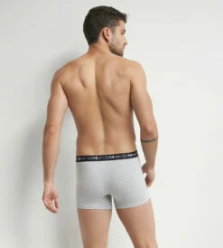 Lot De 2 Boxers Homme Bleu Quartz Dim Coton Stretch -Offres DIM Boutique D6596T2 AK8 02