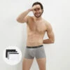 Lot De 3 Boxers Noir, Gris Et Blanc Homme En Coton Stretch 2 Lot De 3 Boxers Noir, Gris Et Blanc Homme En Coton Stretch -Offres DIM Boutique D6596T3 788 01