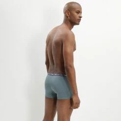 Lot De 3 Boxers Bleu Denim Bleu Orage Vert Palme Coton Stretch 9 Lot De 3 Boxers Bleu Denim Bleu Orage Vert Palme Coton Stretch -Offres DIM Boutique D6596T3 95V 03