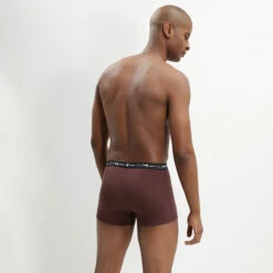 Lot De 3 Boxers Homme Ceinture Graphique Noir Brun Fauve Coton Stretch -Offres DIM Boutique D6596T3 A41 03