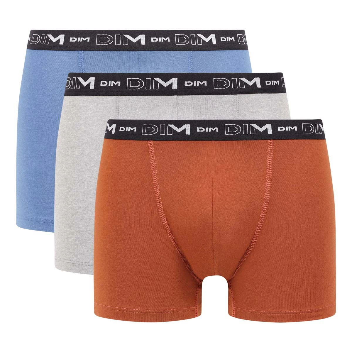 Lot De 3 Boxers Homme Ceinture Stylisée Gris Marron Bleu Coton Stretch 6 Lot De 3 Boxers Homme Ceinture Stylisée Gris Marron Bleu Coton Stretch – Image 4