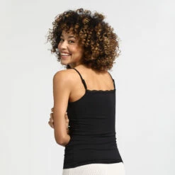 Caraco Dentelle Noir Les Pockets En Viscose -Offres DIM Boutique D7032C1 0HZ 02