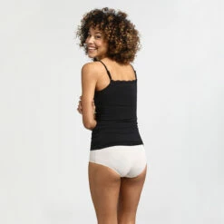 Caraco Dentelle Noir Les Pockets En Viscose -Offres DIM Boutique D7032C1 0HZ 04