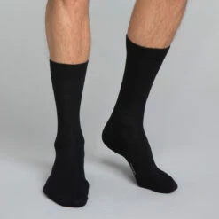 DIM Mi-chaussettes Coton X3 Noir Homme Basic Coton